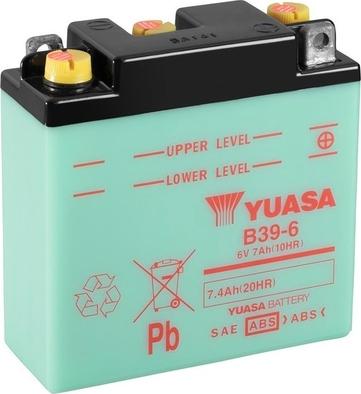 Yuasa B39-6 - Стартерная аккумуляторная батарея, АКБ autodnr.net