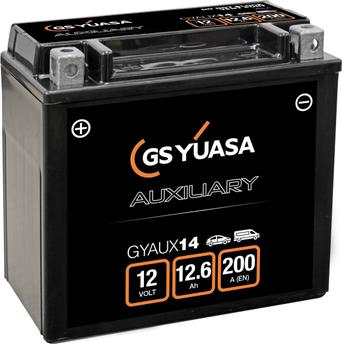 Yuasa GYAUX14 - Стартерна акумуляторна батарея, АКБ autocars.com.ua