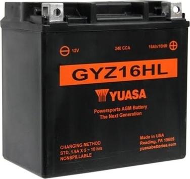 Yuasa GYZ16HL - Стартерна акумуляторна батарея, АКБ autocars.com.ua