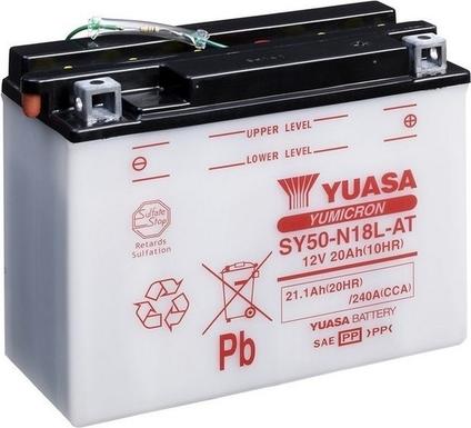 Yuasa SY50-N18L-AT - Стартерна акумуляторна батарея, АКБ autocars.com.ua