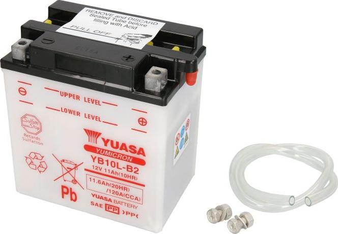 Yuasa YB10L-B2 - Стартерна акумуляторна батарея, АКБ autocars.com.ua