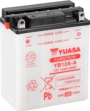 Yuasa YB12A-A - Стартерна акумуляторна батарея, АКБ autocars.com.ua