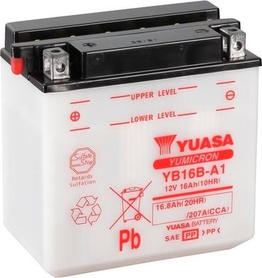 Yuasa YB16B-A1 - Стартерная аккумуляторная батарея, АКБ autodnr.net