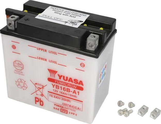 Yuasa YB16B-A1 - Стартерна акумуляторна батарея, АКБ autocars.com.ua