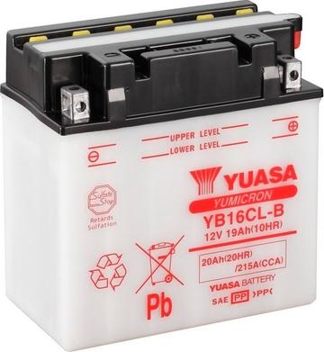 Yuasa YB16CL-B - Стартерная аккумуляторная батарея, АКБ autodnr.net
