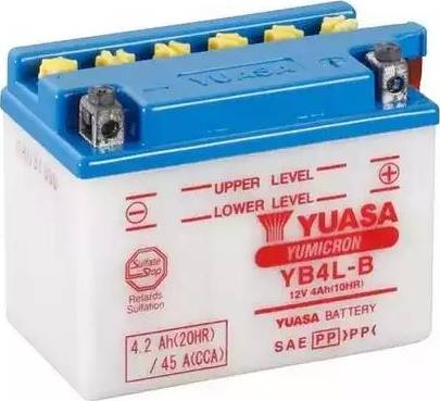 Yuasa YB4L-B - Стартерна акумуляторна батарея, АКБ autocars.com.ua