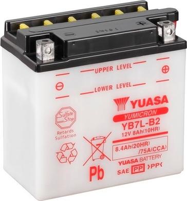 Yuasa YB7L-B2 - Стартерная аккумуляторная батарея, АКБ avtokuzovplus.com.ua