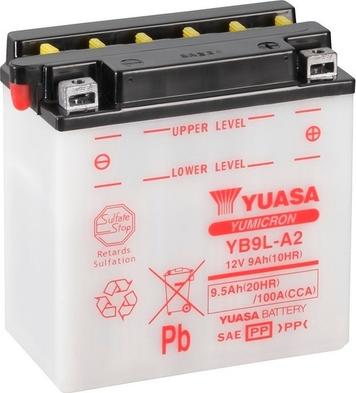 Yuasa YB9L-A2 - Стартерна акумуляторна батарея, АКБ autocars.com.ua
