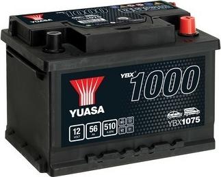 Yuasa YBX1075 - Стартерная аккумуляторная батарея, АКБ autodnr.net