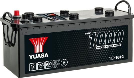 Yuasa YBX1612 - Стартерна акумуляторна батарея, АКБ autocars.com.ua