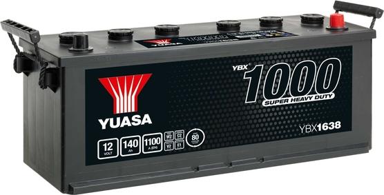 Yuasa YBX1638 - Стартерна акумуляторна батарея, АКБ autocars.com.ua