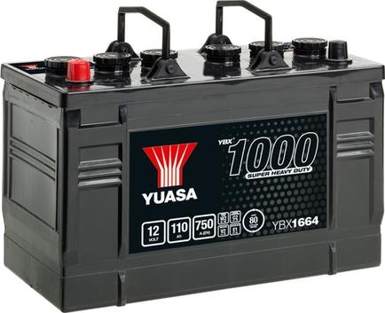 Yuasa YBX1664 - Стартерна акумуляторна батарея, АКБ autocars.com.ua