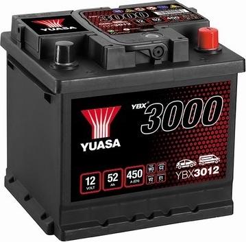 Yuasa YBX3012 - Стартерна акумуляторна батарея, АКБ autocars.com.ua