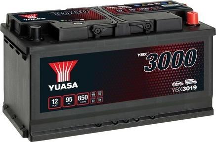 Yuasa YBX3019 - Стартерная аккумуляторная батарея, АКБ avtokuzovplus.com.ua