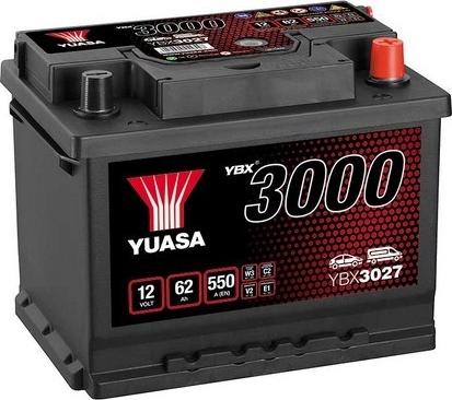 Yuasa YBX3027 - Стартерная аккумуляторная батарея, АКБ avtokuzovplus.com.ua