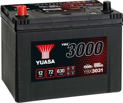 Yuasa YBX3031 - Стартерная аккумуляторная батарея, АКБ avtokuzovplus.com.ua