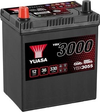 Yuasa YBX3055 - Стартерна акумуляторна батарея, АКБ autocars.com.ua