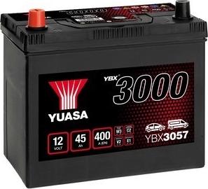 Yuasa YBX3057 - Стартерна акумуляторна батарея, АКБ autocars.com.ua