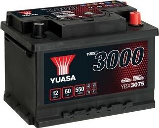 Yuasa YBX3075 - Стартерная аккумуляторная батарея, АКБ avtokuzovplus.com.ua