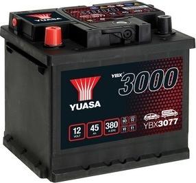 Yuasa YBX3077 - Стартерна акумуляторна батарея, АКБ autocars.com.ua