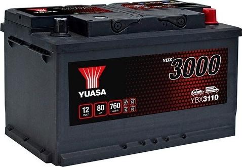 Yuasa YBX3110 - Стартерна акумуляторна батарея, АКБ autocars.com.ua