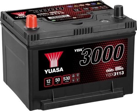 Yuasa YBX3113 - Стартерна акумуляторна батарея, АКБ autocars.com.ua