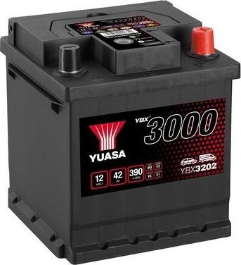Yuasa YBX3202 - Стартерна акумуляторна батарея, АКБ autocars.com.ua