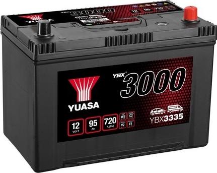 Yuasa YBX3335 - Стартерна акумуляторна батарея, АКБ autocars.com.ua