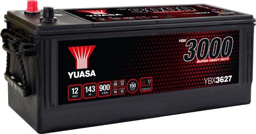 Yuasa YBX3627 - Стартерна акумуляторна батарея, АКБ autocars.com.ua