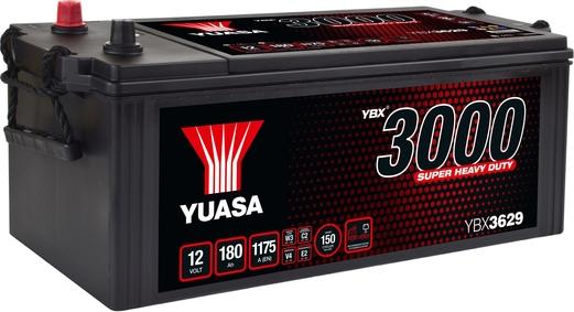 Yuasa YBX3629 - Стартерна акумуляторна батарея, АКБ autocars.com.ua