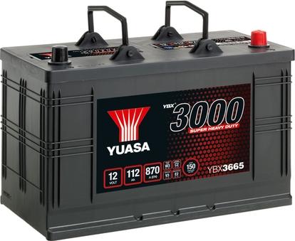 Yuasa YBX3665 - Стартерна акумуляторна батарея, АКБ autocars.com.ua
