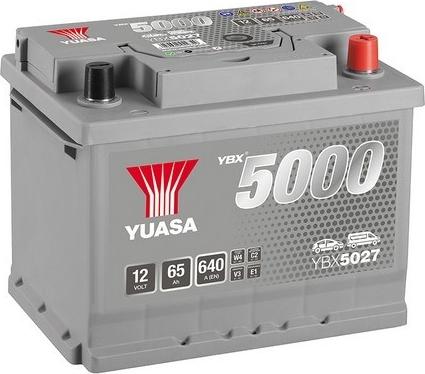 Yuasa YBX5027 - Стартерна акумуляторна батарея, АКБ autocars.com.ua