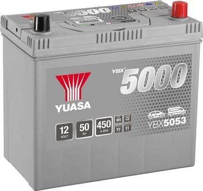 Yuasa YBX5053 - Стартерна акумуляторна батарея, АКБ autocars.com.ua