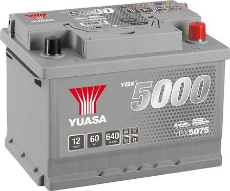 Yuasa YBX5075 - Стартерная аккумуляторная батарея, АКБ avtokuzovplus.com.ua