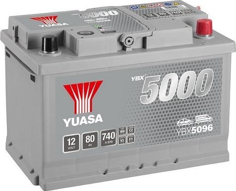 Yuasa YBX5096 - Стартерная аккумуляторная батарея, АКБ avtokuzovplus.com.ua