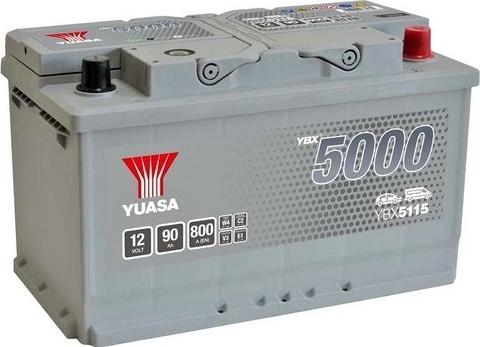 Yuasa YBX5115 - Стартерна акумуляторна батарея, АКБ autocars.com.ua