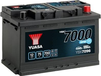 Yuasa YBX7096 - Стартерная аккумуляторная батарея, АКБ avtokuzovplus.com.ua