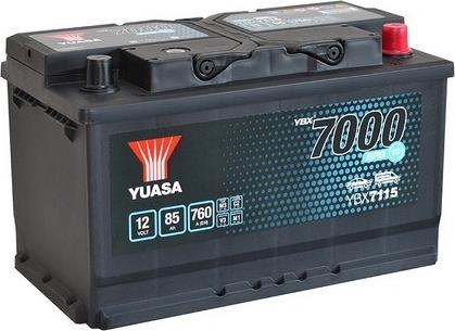 Yuasa YBX7115 - Стартерна акумуляторна батарея, АКБ autocars.com.ua