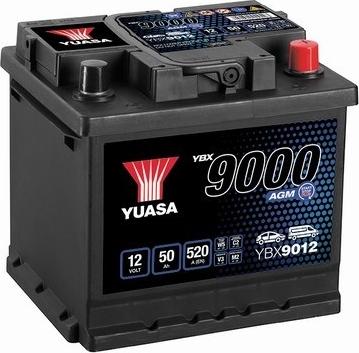 Yuasa YBX9012 - Стартерна акумуляторна батарея, АКБ autocars.com.ua