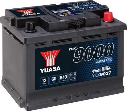 Yuasa YBX9027 - Стартерная аккумуляторная батарея, АКБ avtokuzovplus.com.ua