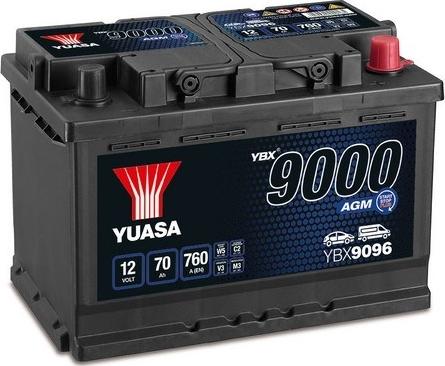 Yuasa YBX9096 - Стартерная аккумуляторная батарея, АКБ avtokuzovplus.com.ua