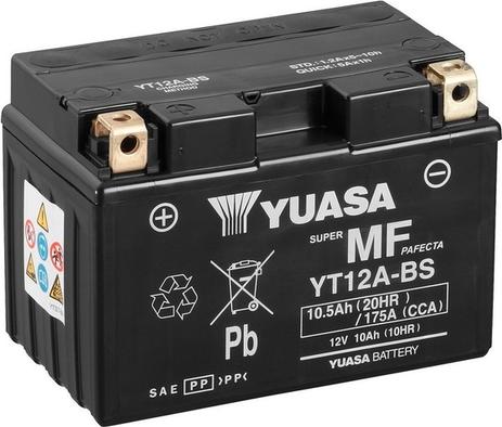 Yuasa YT12A-BS - Стартерная аккумуляторная батарея, АКБ autodnr.net