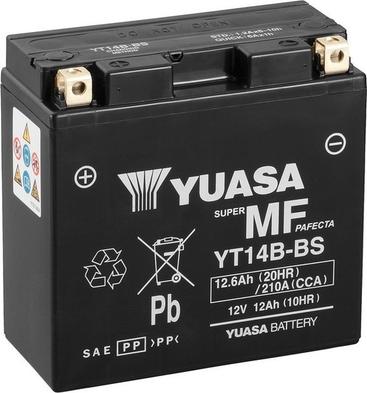 Yuasa YT14B-BS - Стартерна акумуляторна батарея, АКБ autocars.com.ua