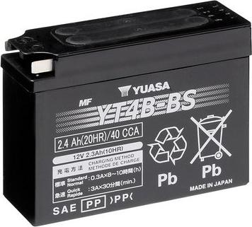 Yuasa YT4B-BS - Стартерна акумуляторна батарея, АКБ autocars.com.ua
