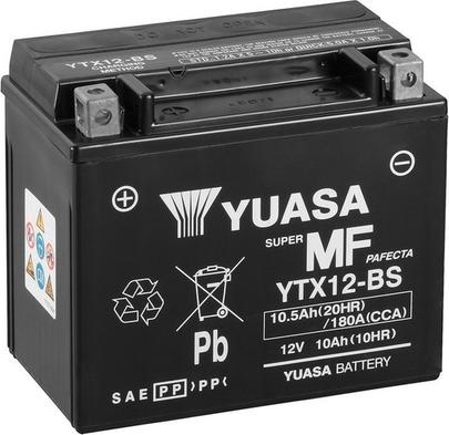 Yuasa YTX12-BS - Стартерная аккумуляторная батарея, АКБ autodnr.net