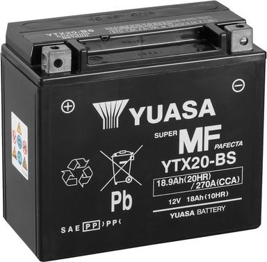 Yuasa YTX20-BS - Стартерна акумуляторна батарея, АКБ autocars.com.ua