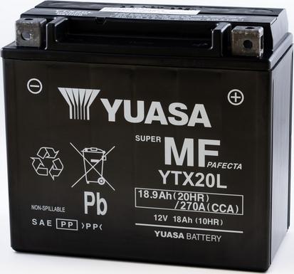 Yuasa YTX20L - Стартерная аккумуляторная батарея, АКБ avtokuzovplus.com.ua