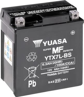 Yuasa YTX7L-BS - Стартерная аккумуляторная батарея, АКБ autodnr.net