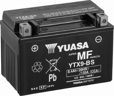 Yuasa YTX9-BS (CP) - Стартерна акумуляторна батарея, АКБ autocars.com.ua