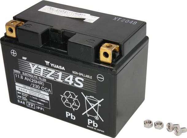 Yuasa YTZ14S - Стартерна акумуляторна батарея, АКБ autocars.com.ua